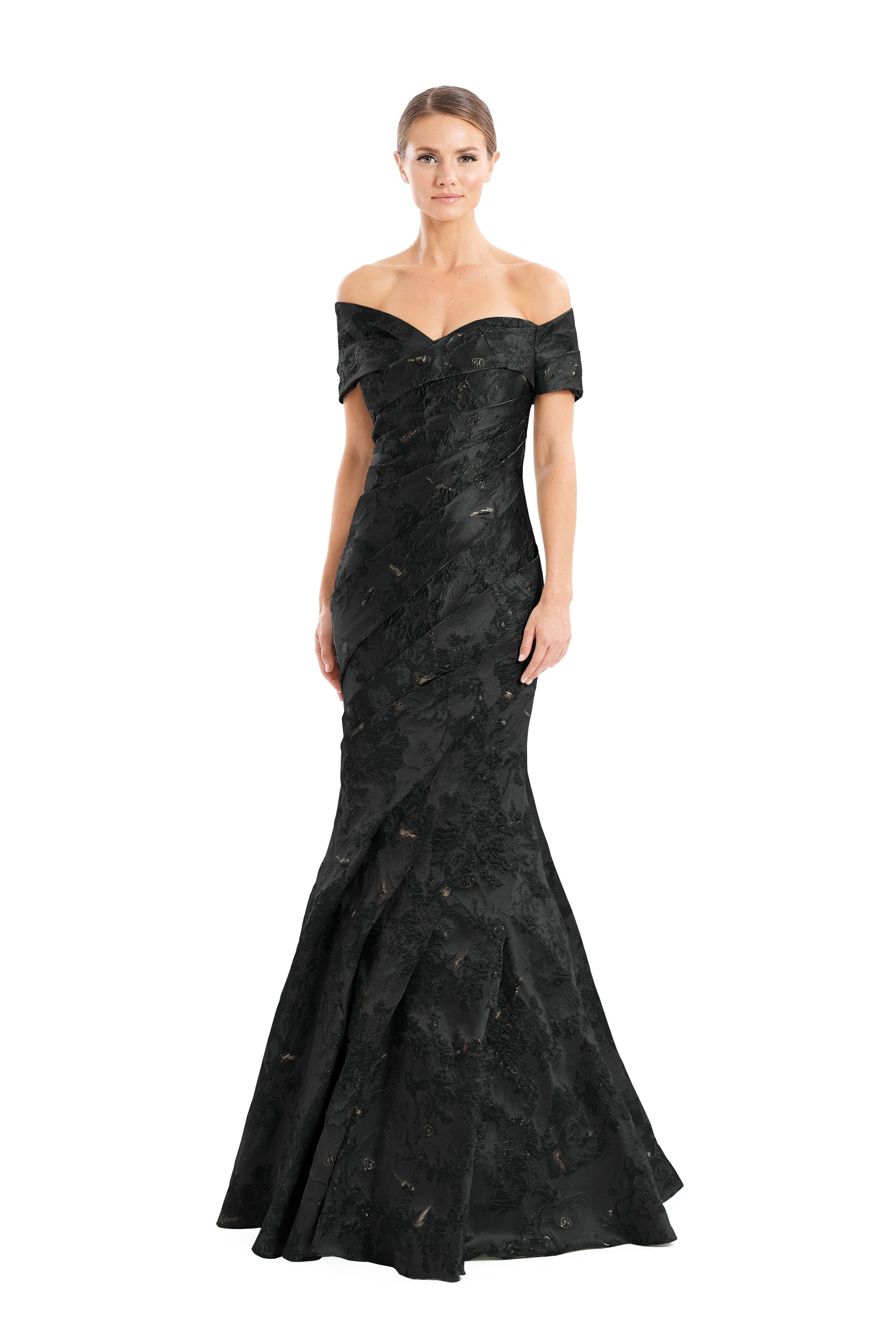 Alexander by Daymore 1666F22 Mermaid Long Pleated Formal Dress