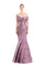 Formal Dresses Mermaid Long Pleated Formal Dress Mauve/Gold