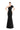 Formal Dresses Pleated Long Mermaid Formal Evening Gown Black