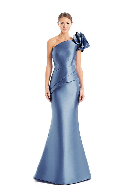 Formal Dresses Long Peplum Floral Mermaid Formal Evening Dress Delphi Blue