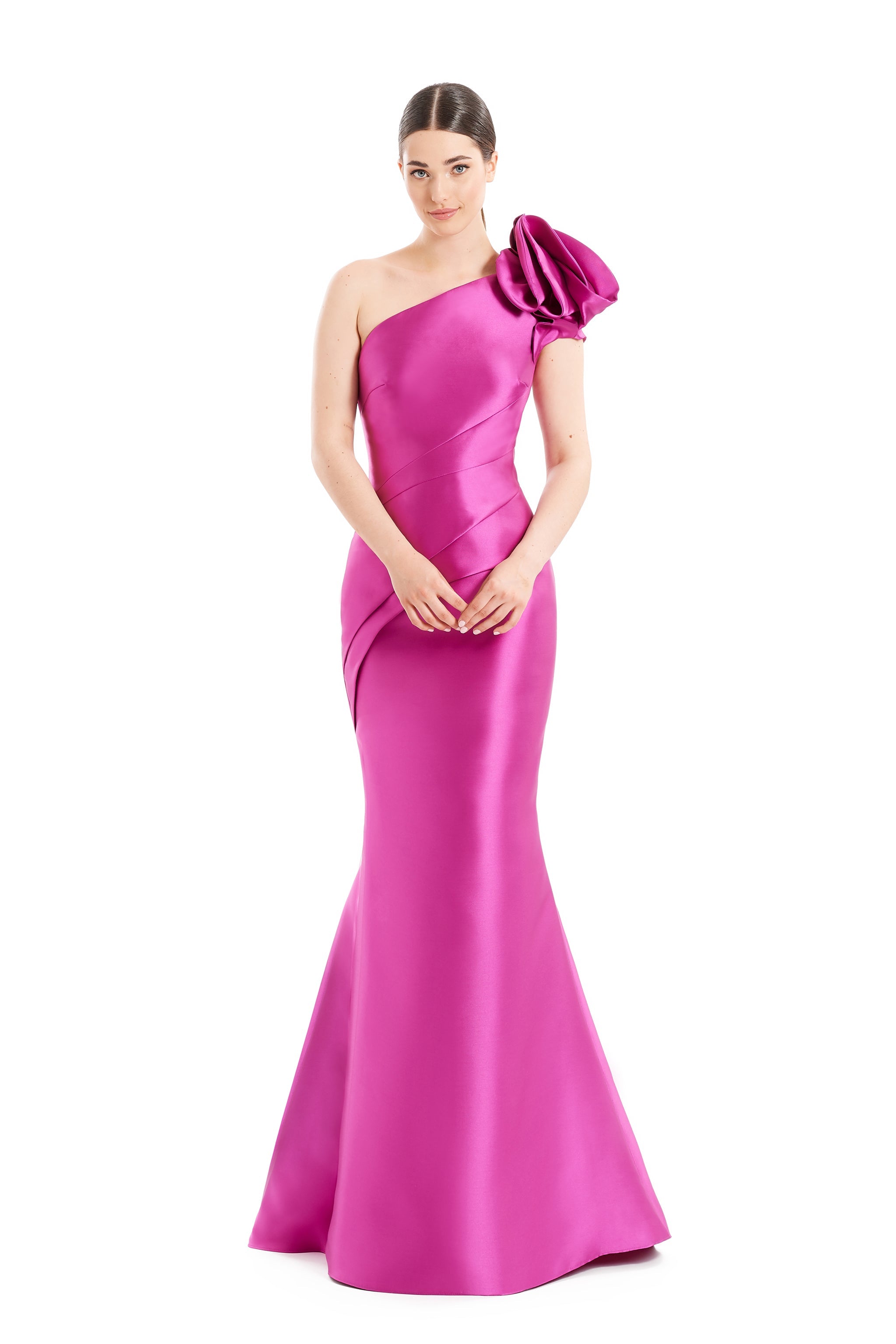 Formal Dresses  Long Formal Floral Mermaid Evening Dress Fuchsia