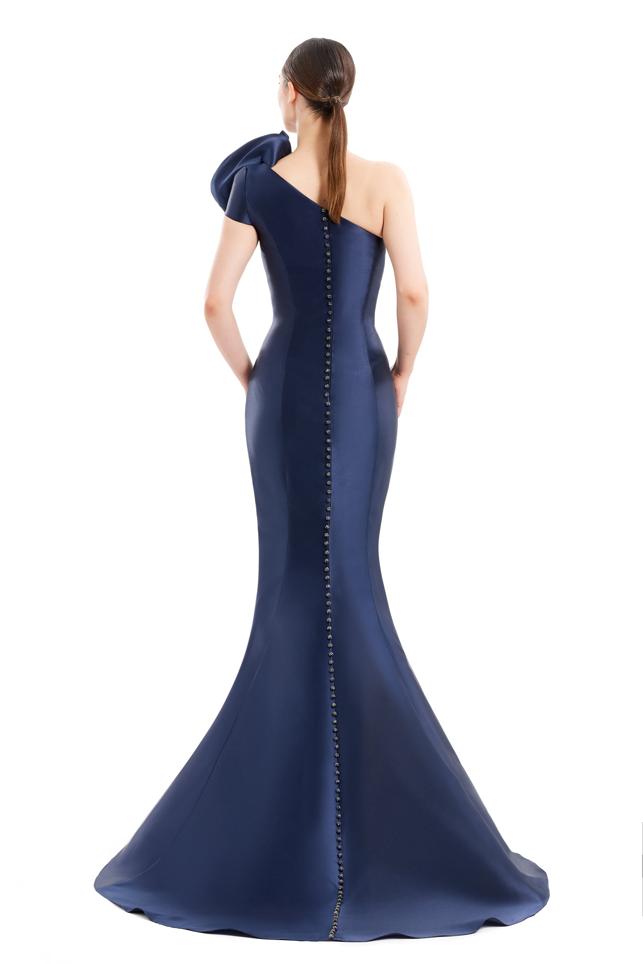 Formal Dresses  Long Formal Floral Mermaid Evening Dress Navy