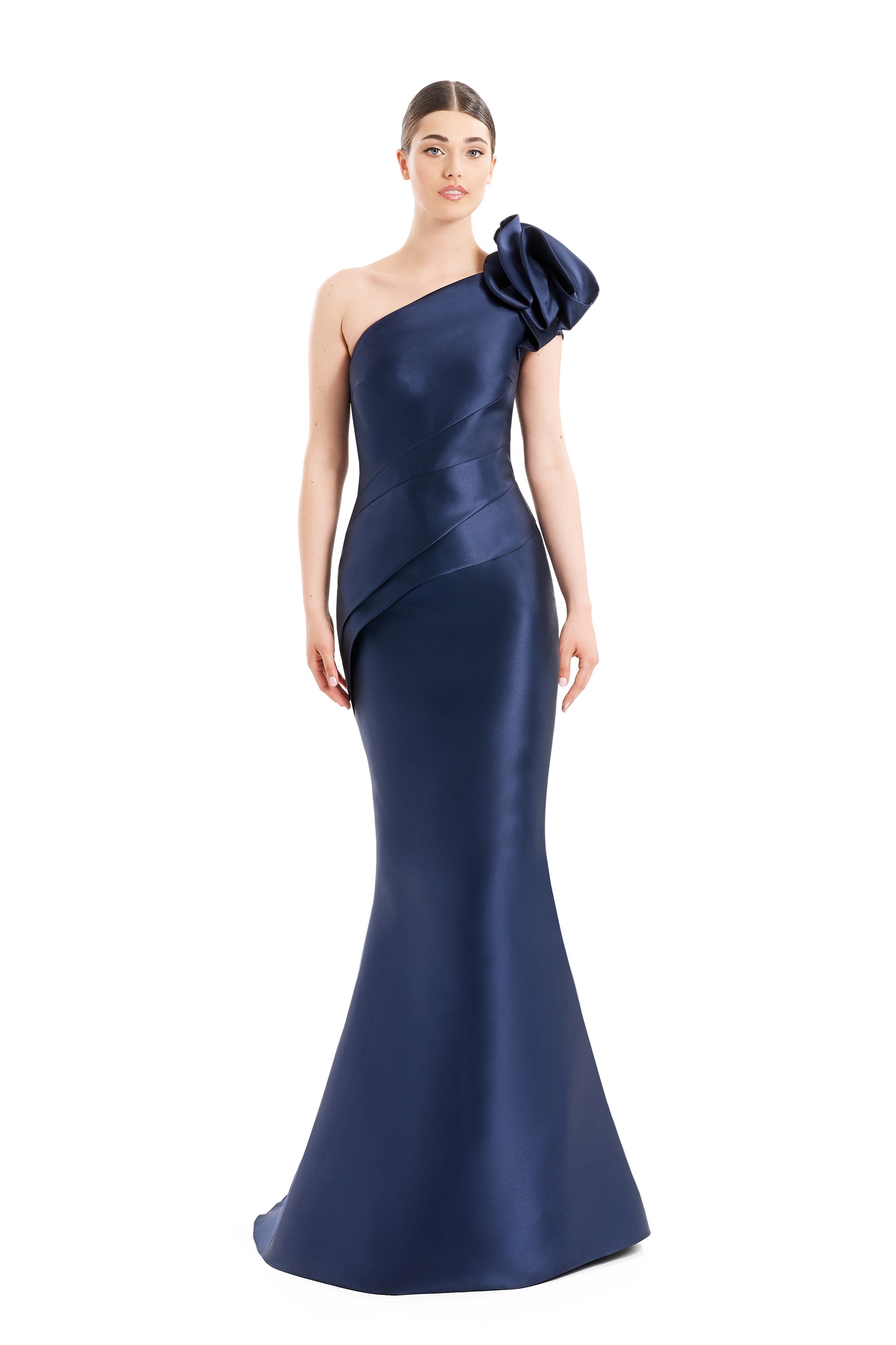 Formal Dresses  Long Formal Floral Mermaid Evening Dress Navy