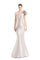 Formal Dresses Long Slit Formal Ruffle Pleated Evening Dress Silver Taupe