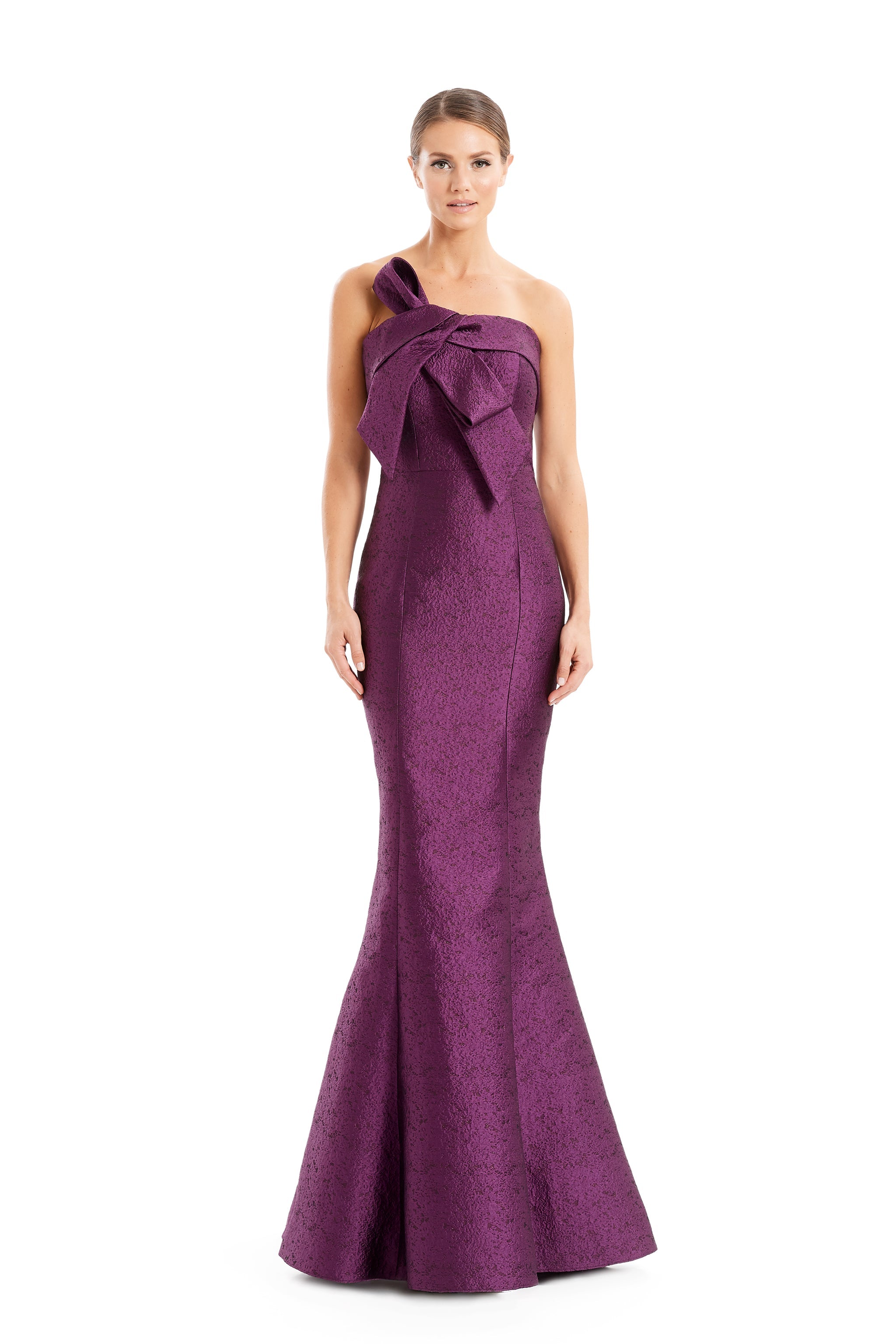 Formal Dresses Formal Long Mermaid Pleated Evening Dress Plum