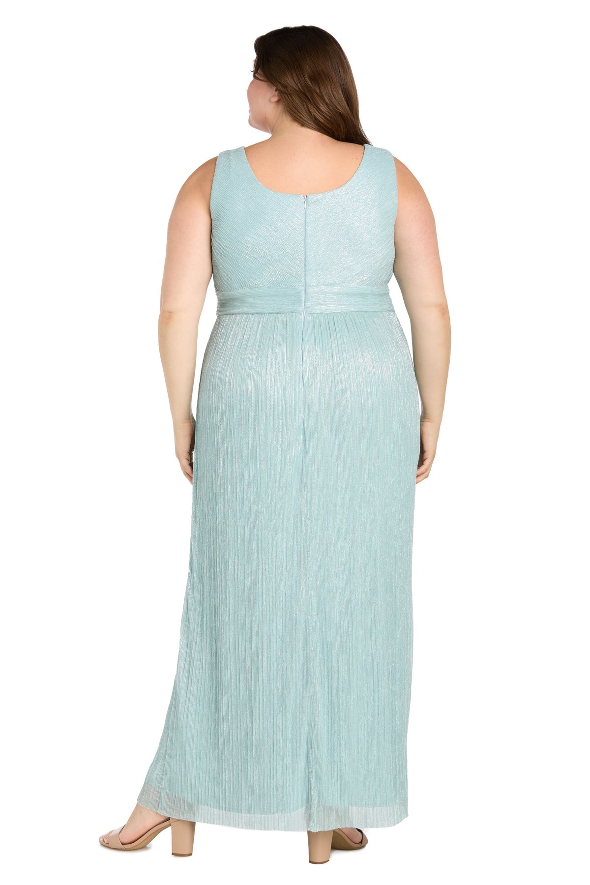 Seafoam R&M Richards 1695W Long Formal Plus Size Cape