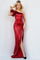 Prom Dresses Formal Prom Slit Long Sequin Dress Red