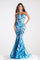 Prom Dresses Long Strapless Mermaid Prom Dress Blue