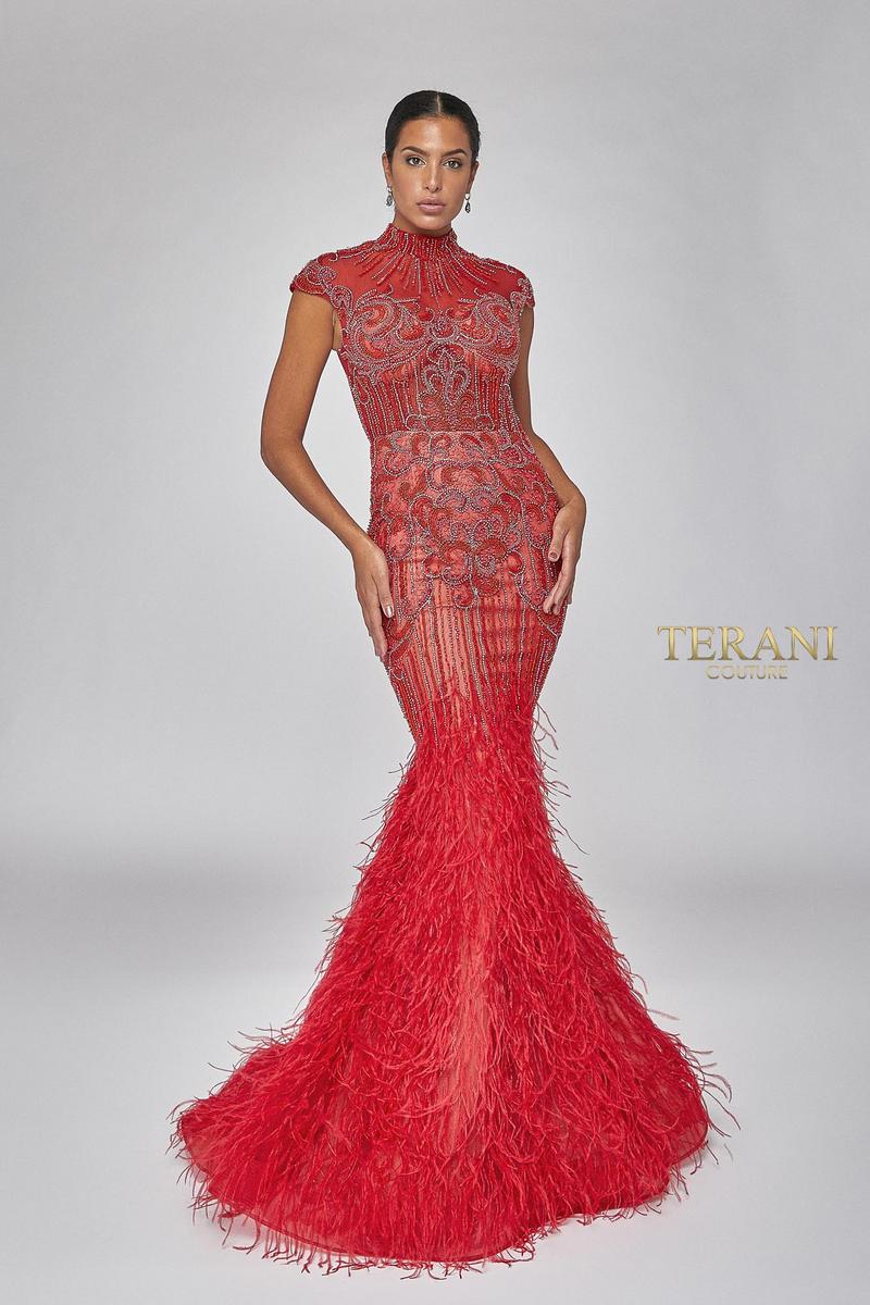 Terani Couture Fitted Long Prom Dress 1721GL4446 - The Dress Outlet