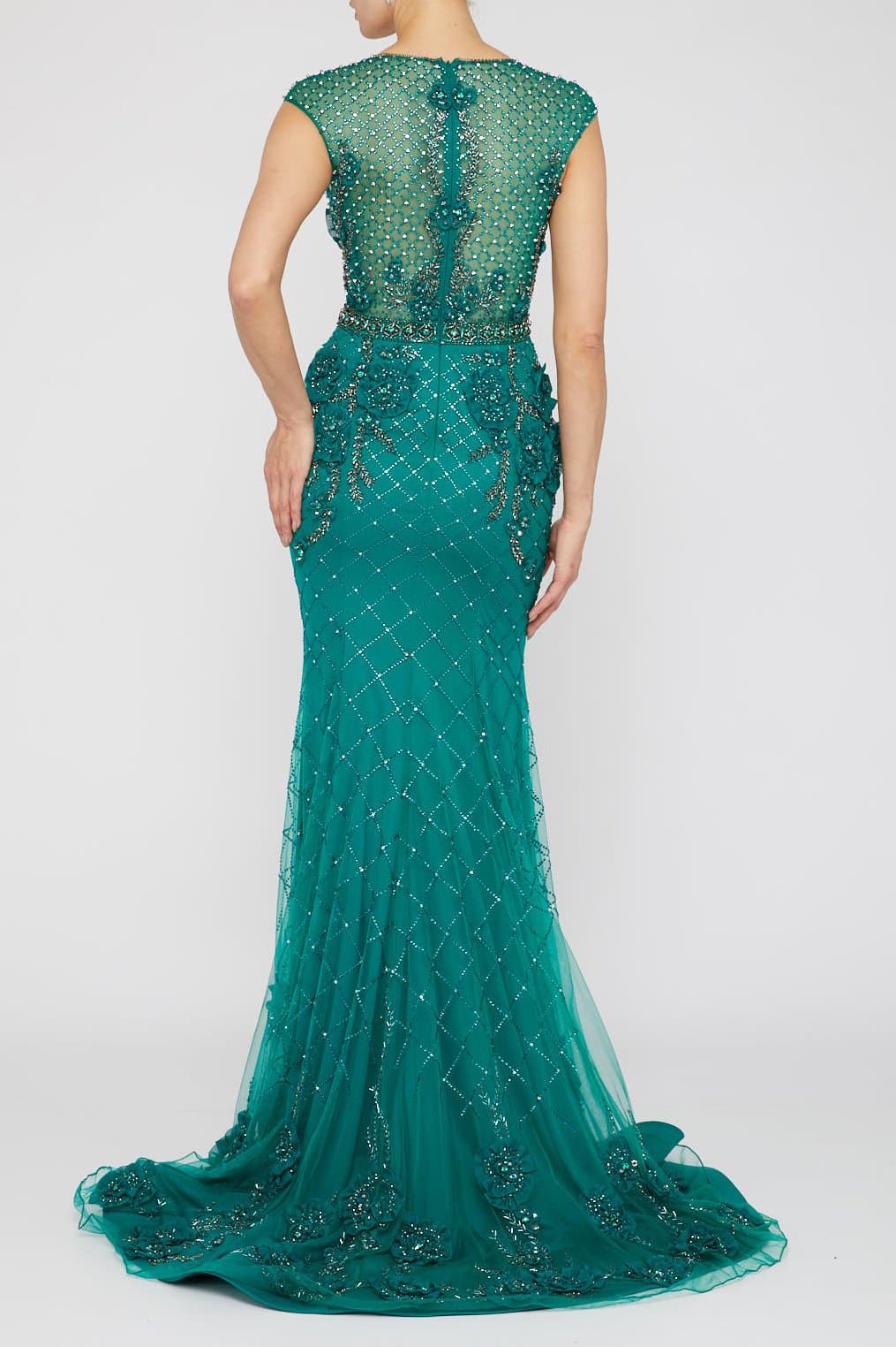 Terani Couture Fitted Long Prom Dress 1722GL4488 - The Dress Outlet