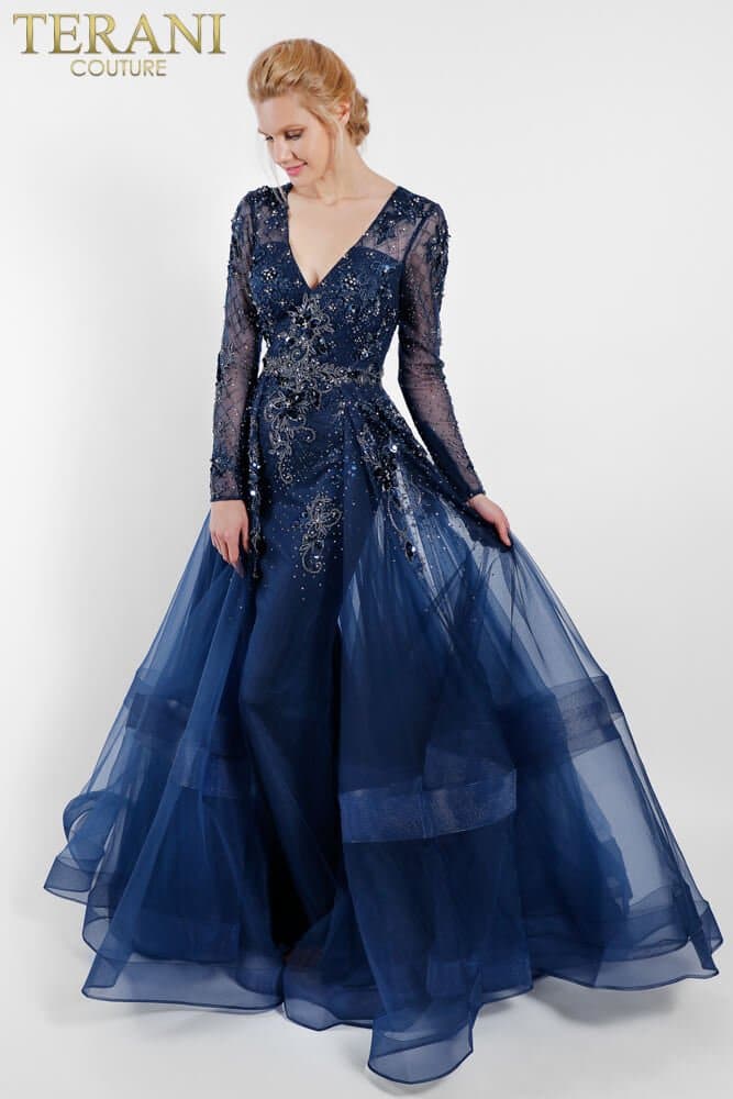 Terani Couture Long Formal Evening Dress 1722M4354 - The Dress Outlet