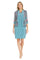 Mother of the Bride Dresses Short Floral Print Jacket Mother of the Bride Dress Blue