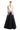 Prom Dresses Long Ball Gown Floral Print Prom Dress Black/White