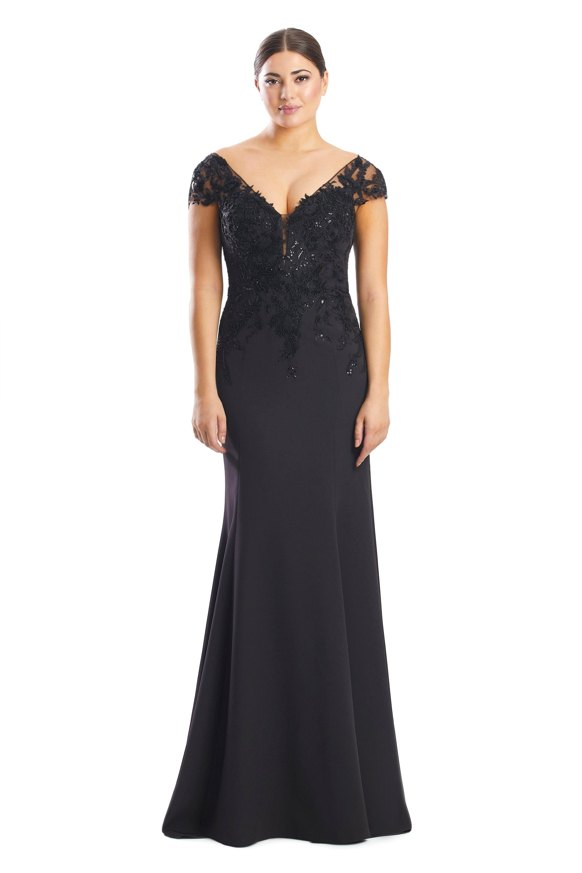 Alexander by Daymor 1752S23 Long Formal Mother of the Bride Lace Dress