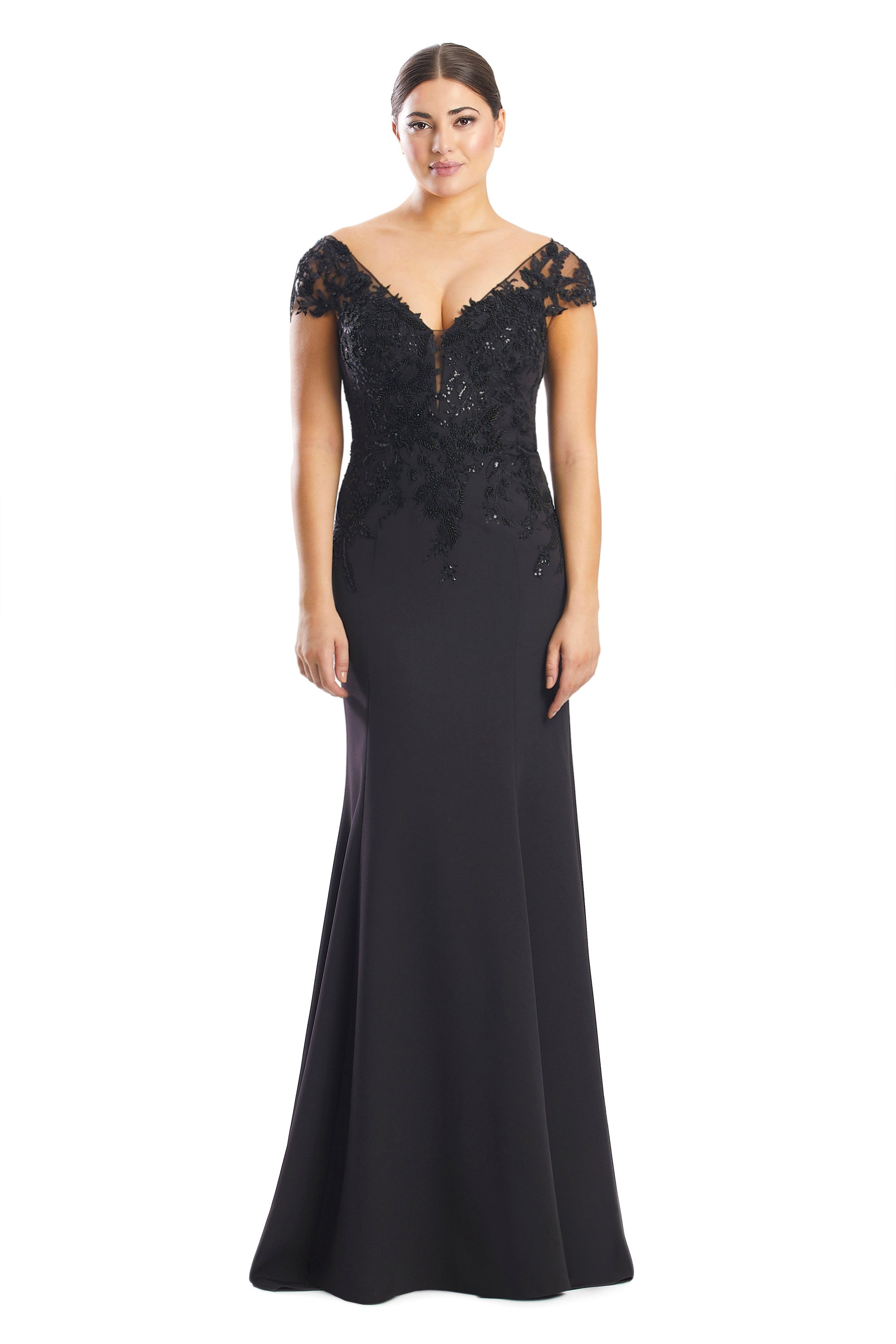 Mother of the Bride Dresses Long Formal Mother of the Bride Lace Dress Black