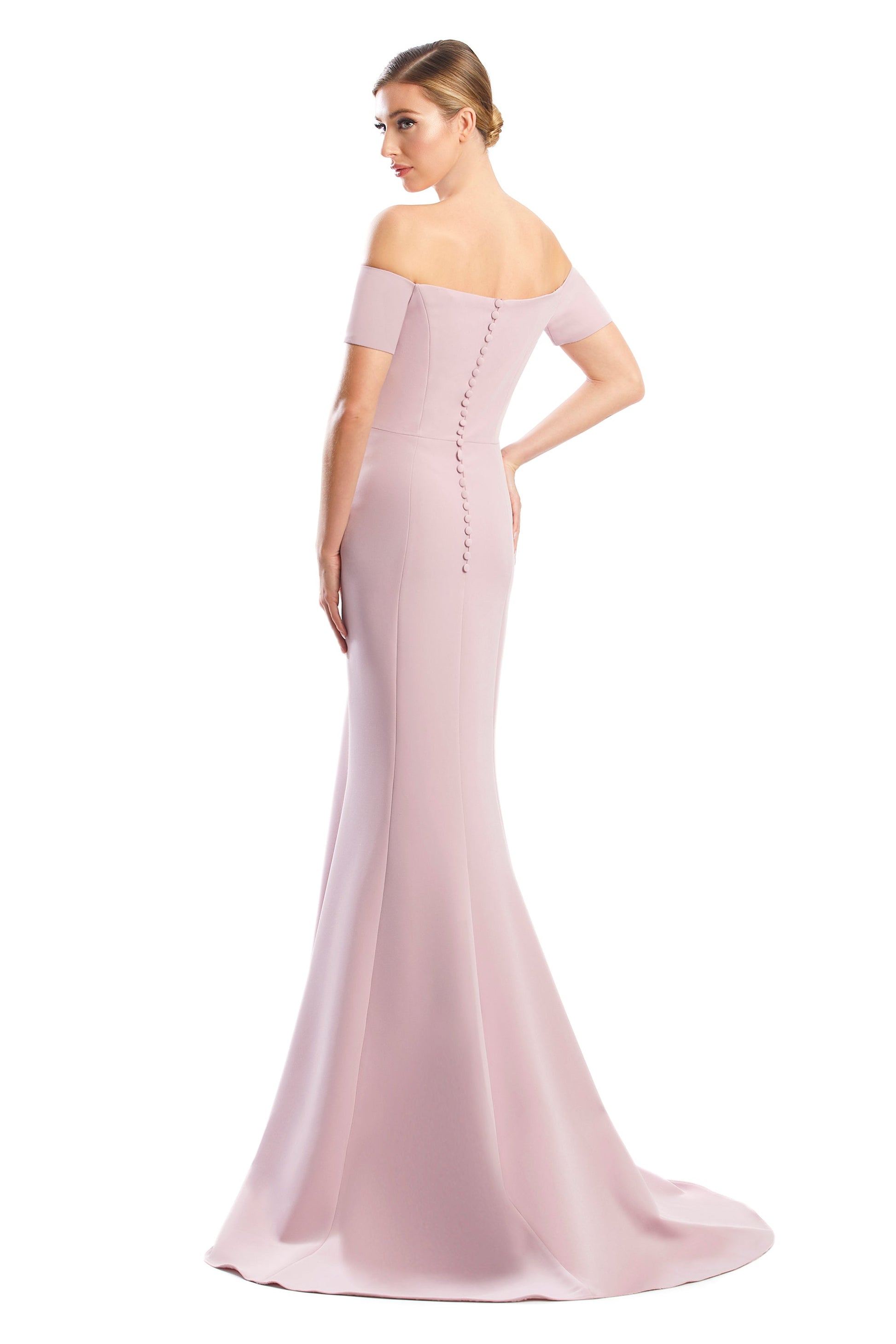 Alexander by Daymor 1753S23 Pleated Long Formal Beaded Dress