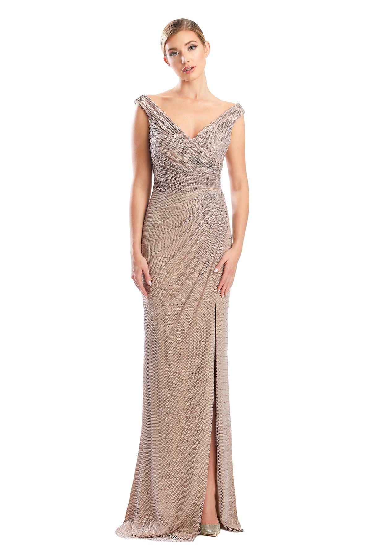 Formal Dresses Long Formal Fitted Evening Dress Rose Gold
