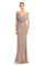 Formal Dresses Long Formal Fitted Evening Dress Rose Gold
