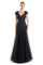 Formal Dresses A Line Long Formal Lace Evening Dress Black