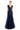 Formal Dresses A Line Long Formal Lace Evening Dress Navy