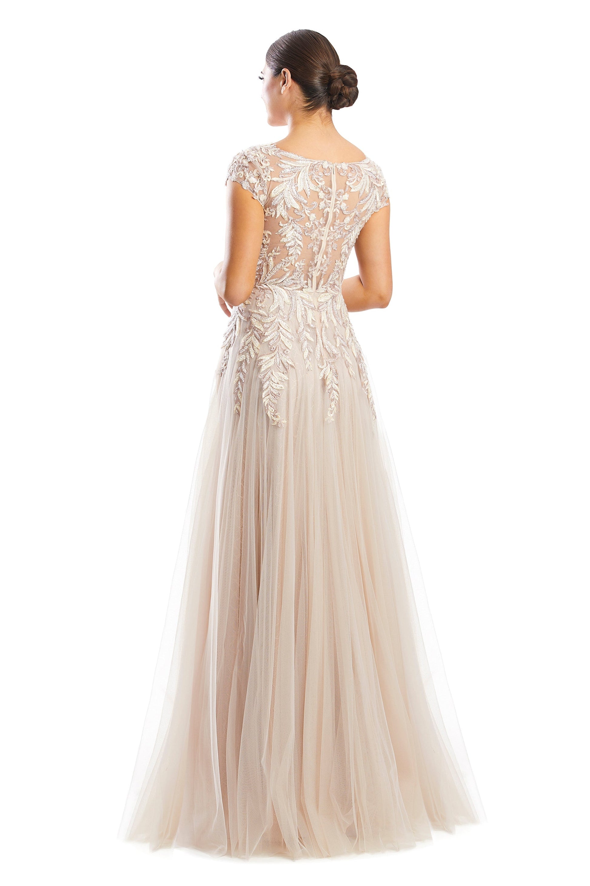 Alexander by Daymor 1755S23 A Line Long Formal Lace Evening Dress