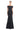 Formal Dresses Fitted Long Formal Peplum Evening Dress Black