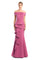 Formal Dresses Fitted Long Formal Peplum Evening Dress Orchid