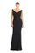 Formal Dresses Fitted Long Formal Beaded Evening Dress Black