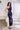 Cocktail Dresses Bodycon Ruffle Slit Fitted Tea Length Dress Navy
