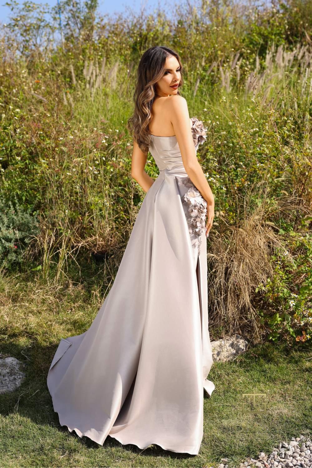 Terani Couture 252E5116 Long Formal Overskirt Bodycon Evening Dress  The  Dress Outlet