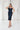 Cocktail Dresses Short Fitted Metallic Bodycon Cocktail Dress Navy