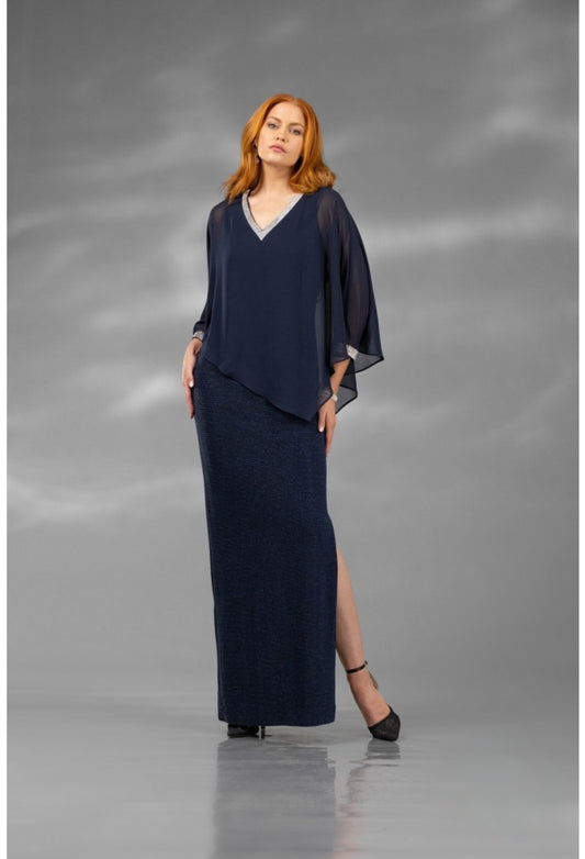 Formal Dresses Long Formal Slit Evening Dress Navy