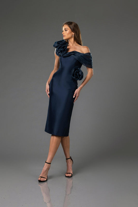 Cocktail Dresses Short Bodycon Fitted Cocktail Dress Navy