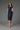 Cocktail Dresses Metallic Fitted Formal Knee Length Cocktail Dress Navy