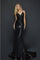 Terani Couture  Long Metallic Fitted Prom Dress 2011P1032 - The Dress Outlet