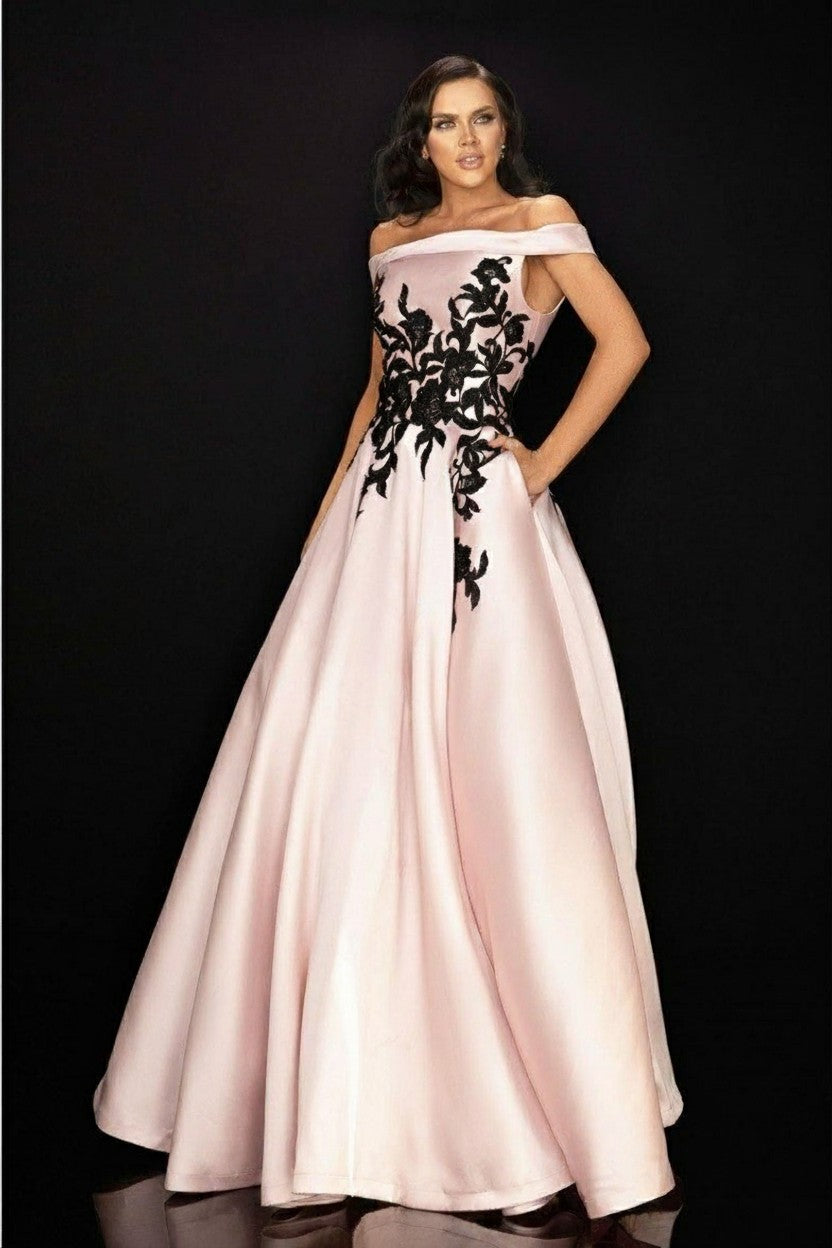 Terani Couture Long Off Shoulder Prom Dress 2011P1229 - The Dress Outlet