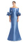 Formal DressesLong  Ruffle Formal Evening Dress Delphi Blue