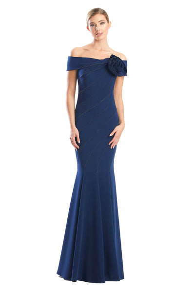 Prom Dresses Beaded Long Formal Mermaid Evening Dress Navy