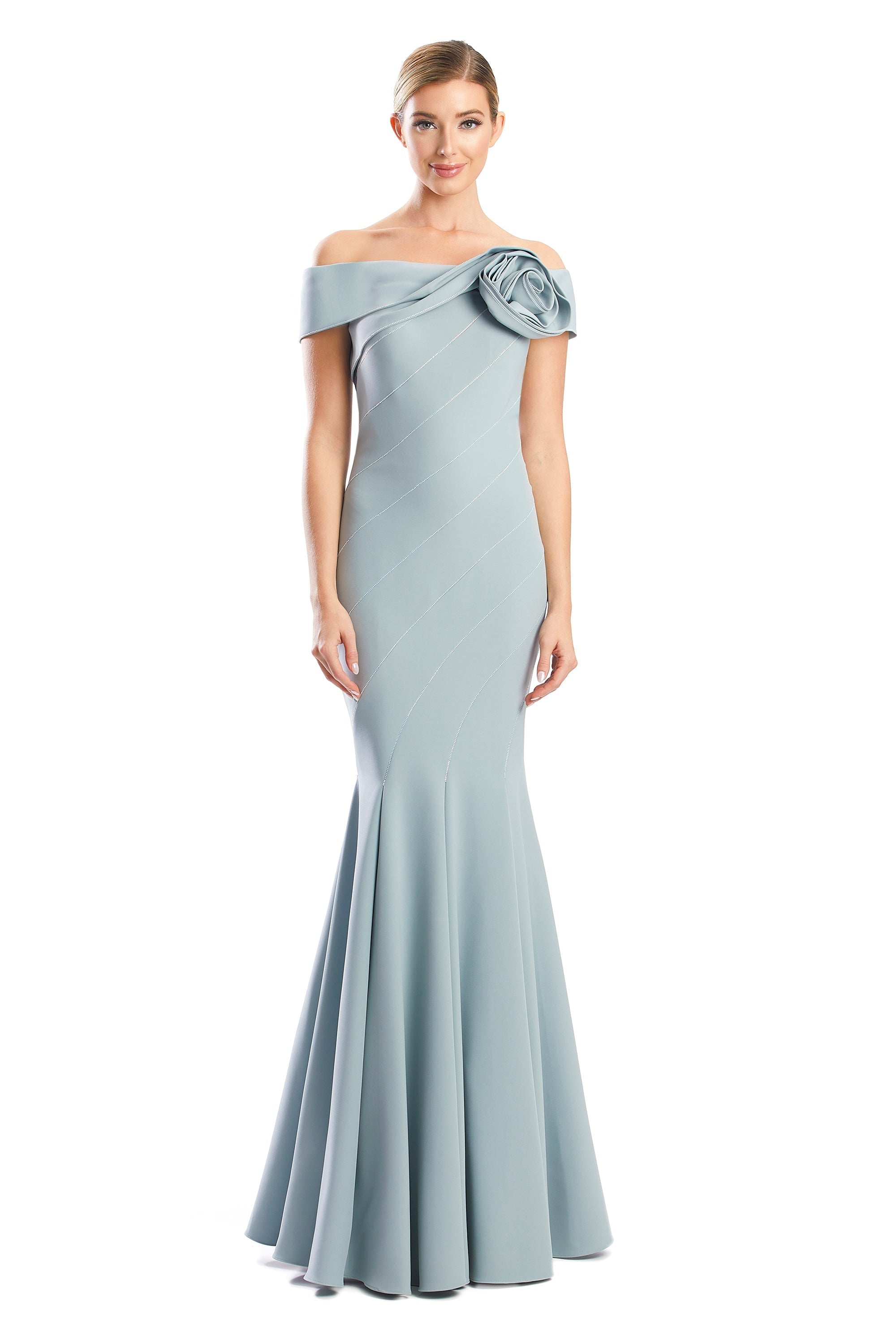 Prom Dresses Beaded Long Formal Mermaid Evening Dress Sage