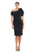 Short Fitted Knee Length Cocktail DressBlack