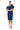 Short Fitted Knee Length Cocktail DressNavy