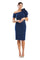 Short Fitted Knee Length Cocktail DressNavy