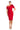 Short Fitted Knee Length Cocktail DressRed