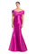 Formal Dresses Beaded Long Mermaid Evening Formal Dress Fuchsia
