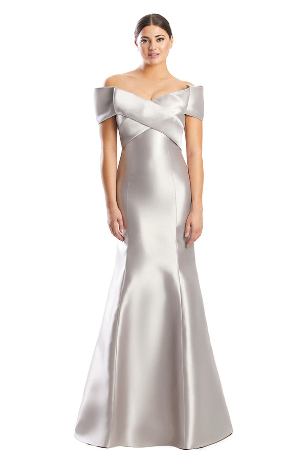Formal Dresses Beaded Long Mermaid Evening Formal Dress Silver/Taupe