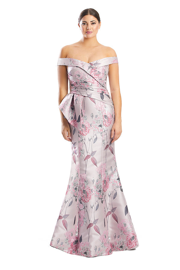 Formal Dresses Long Mermaid Floral Printed Evening Dress Quartz/Multi