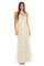 Formal Dresses Long 3D Floral Sequin Formal Evening Dress Vanilla
