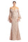 Formal Dresses Long Formal Beaded Lace Evening Dress Blush
