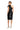 Cocktail DressesFitted Short Printed Knee Length Cocktail Dress Black