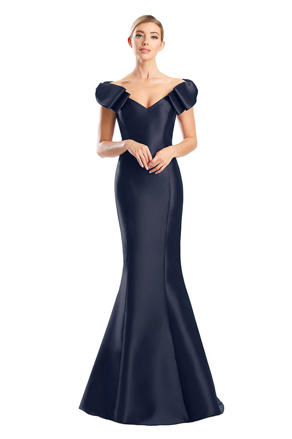 Formal Dresses Long Applique Formal Mermaid Evening Dress Navy
